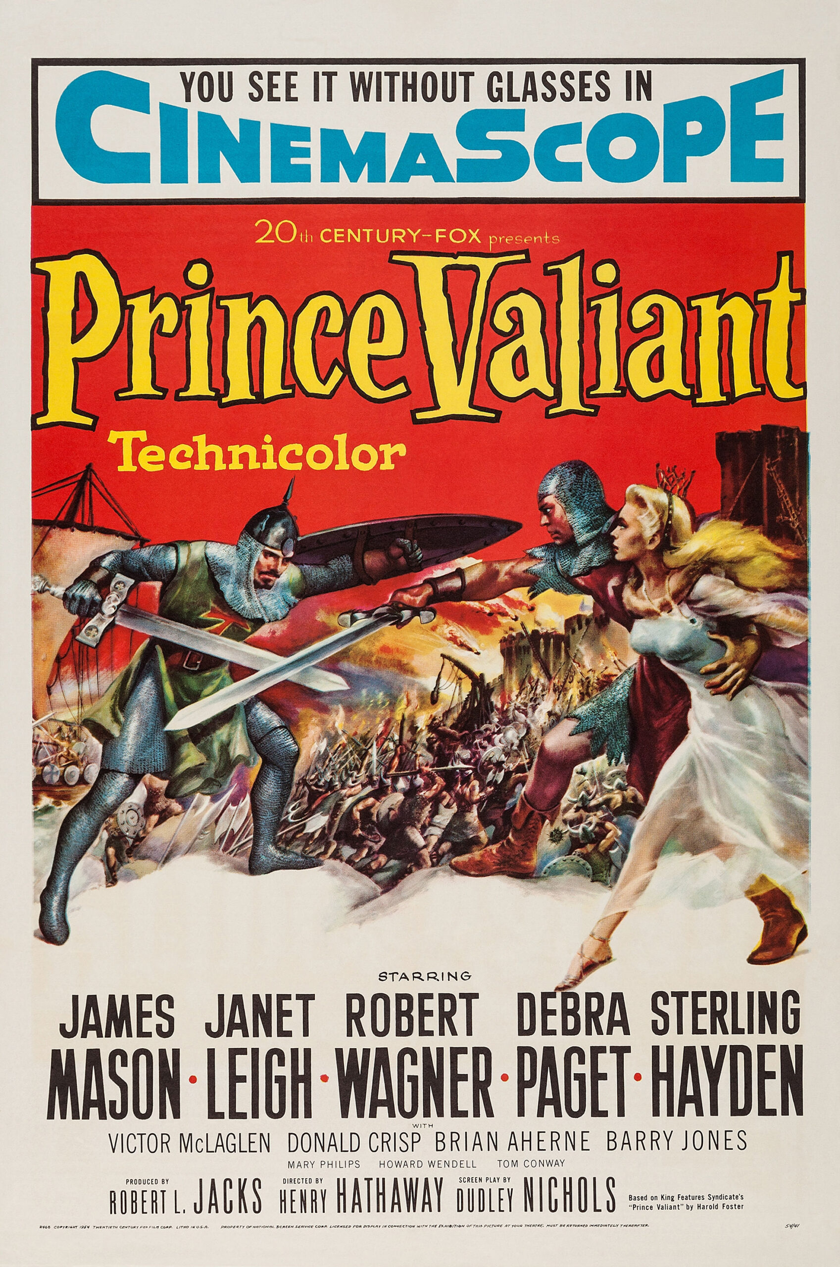 ดูหนังออนไลน์ฟรี Prince Valiant (1954)