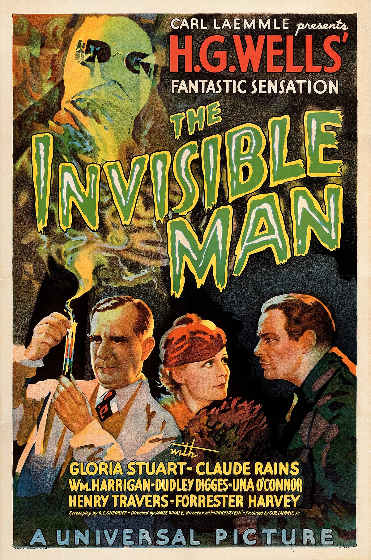 ดูหนังออนไลน์ The Invisible Man (1933) มนุษย์ล่องหน